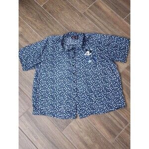 Vintage Mickey Unlimited Jerry Leigh Floral Button Down Shirt 22W 24W